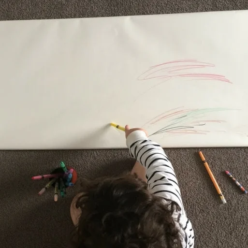 How to Create a Large Drawing Canvas Over Carpet