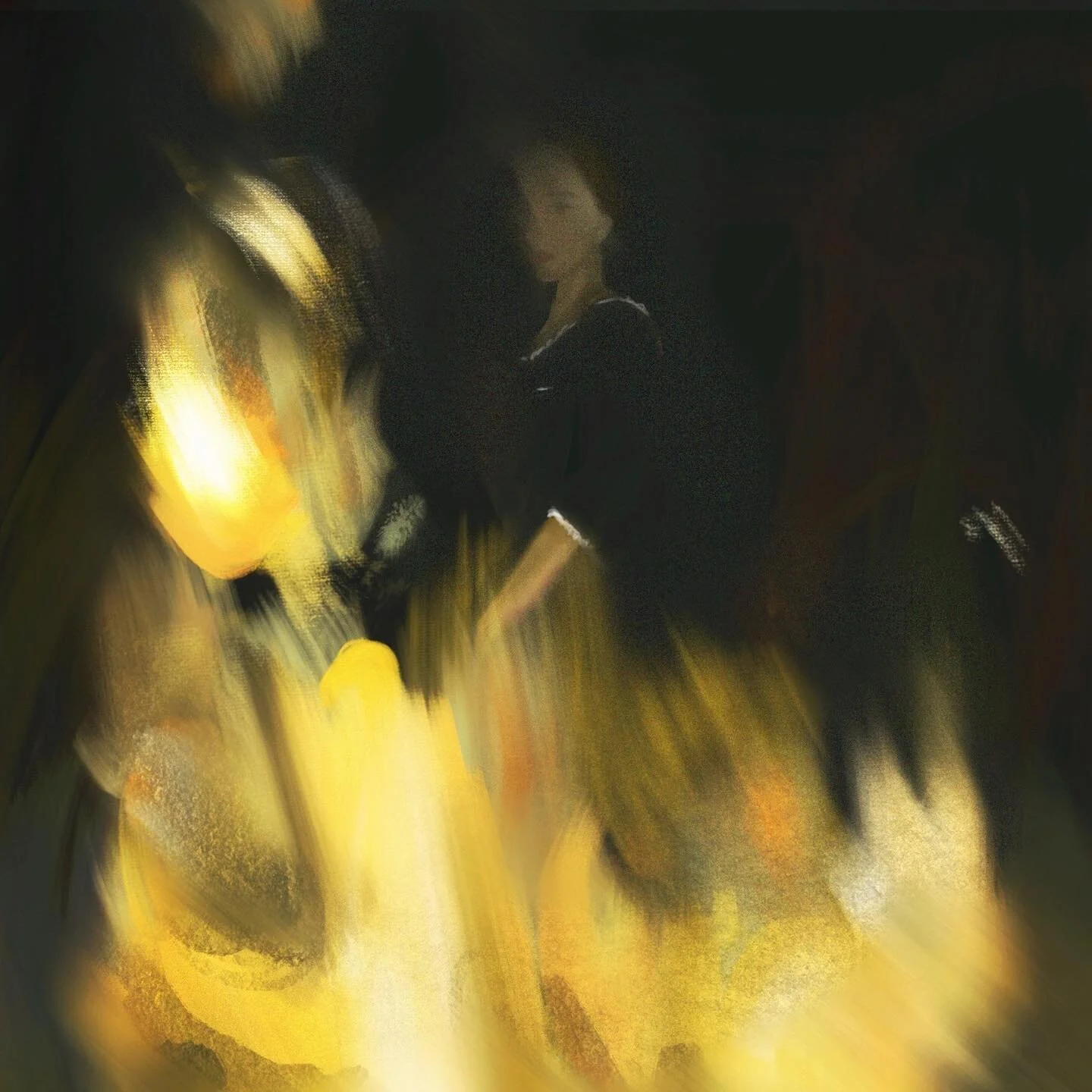 Gaze. portrait of a lady on fire.
.
.
.
.
.
.
.
.
.
.
.
#adobefresco #procreate #illustration #love #gaze #fire #portaitdelajeunefilleenfeu  #portraitofaladyonfire #film