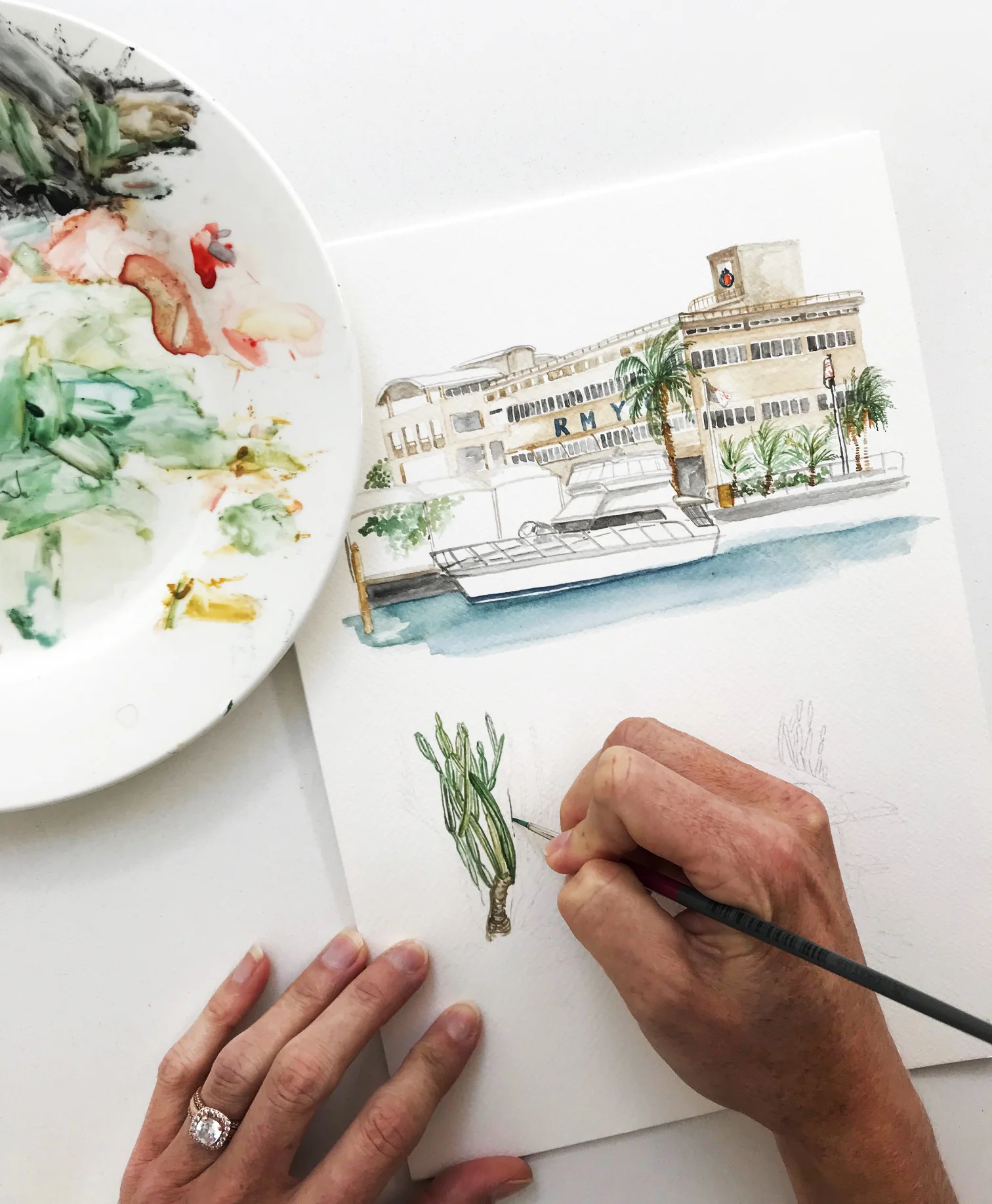 Bespoke Map Commission by Kathryn Green Illustration