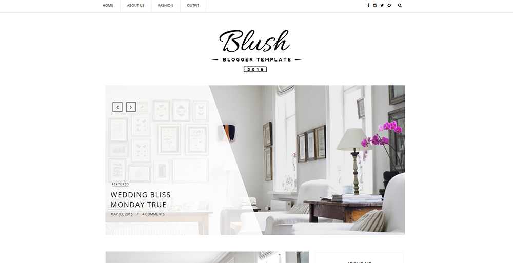 Sixty Eight Ave - Blush Blogger theme