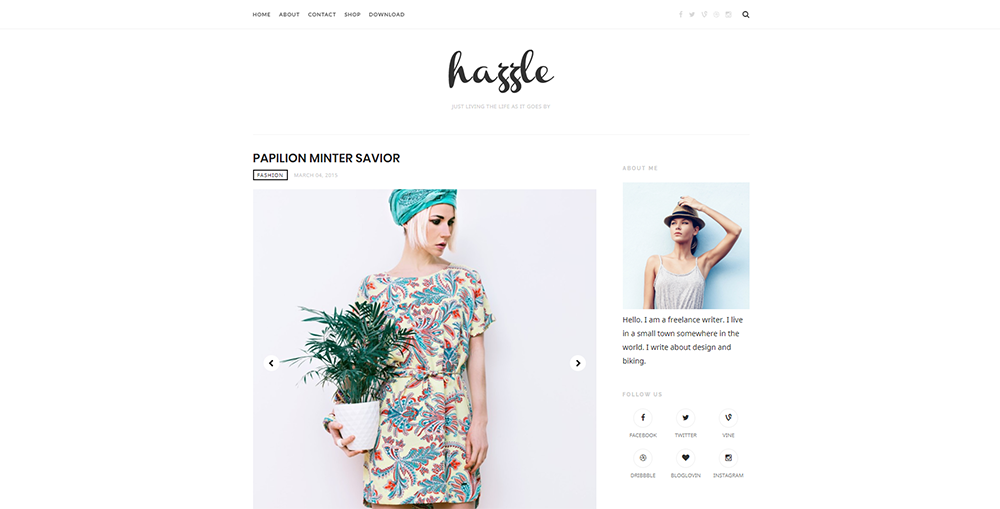 Sixty Eight Ave - Hazzle Blogger theme