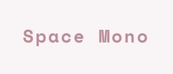 Sixty Eight Ave - 10 Monospace fonts on google fonts - space mono