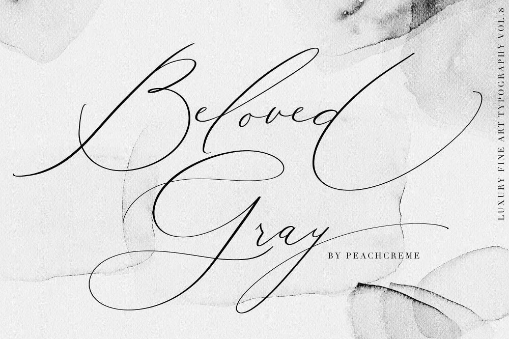 Sixty Eight Ave - 100 Stylish Fonts - Beloved Gray