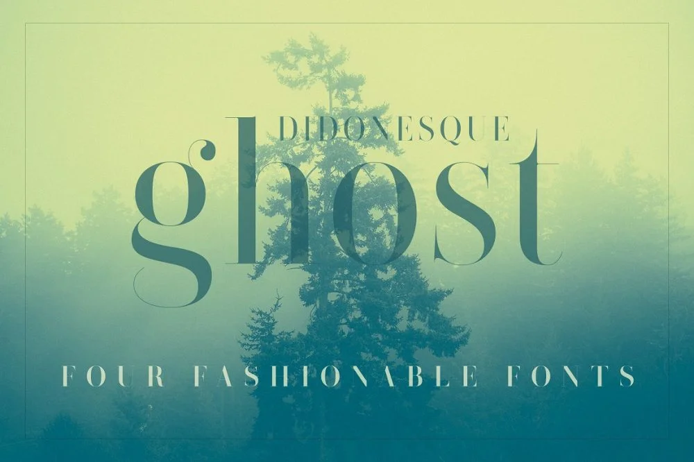 Sixty Eight Ave - 100 Stylish Fonts - Didonesque Ghost