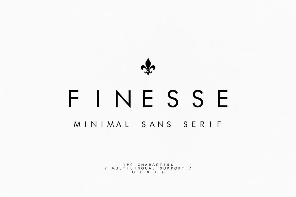 Sixty Eight Ave - 100 Stylish Fonts - Finesse