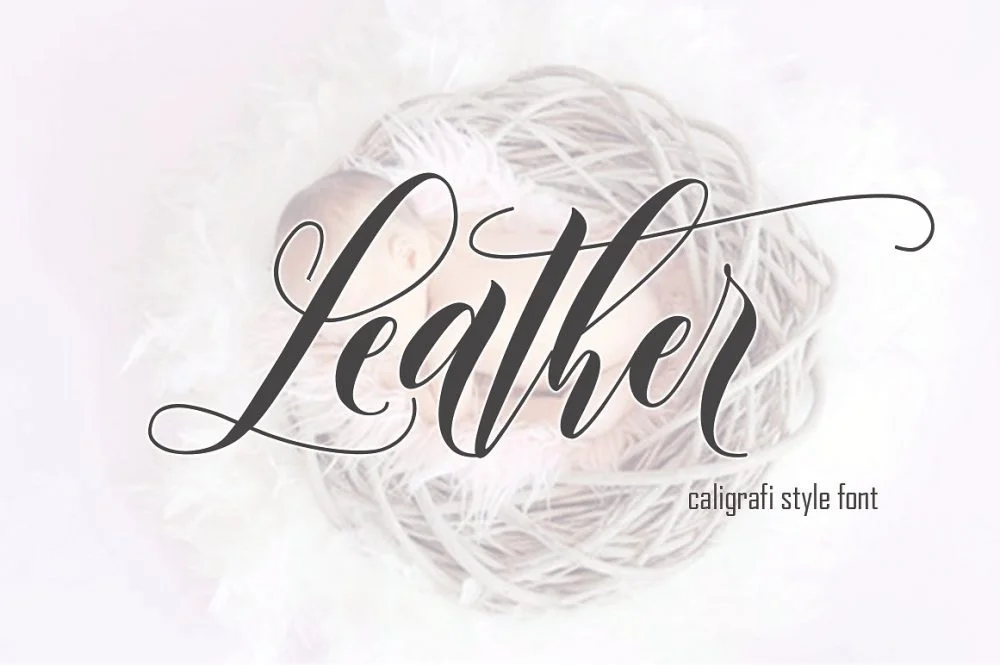 Sixty Eight Ave - 100 Stylish Fonts - Leather