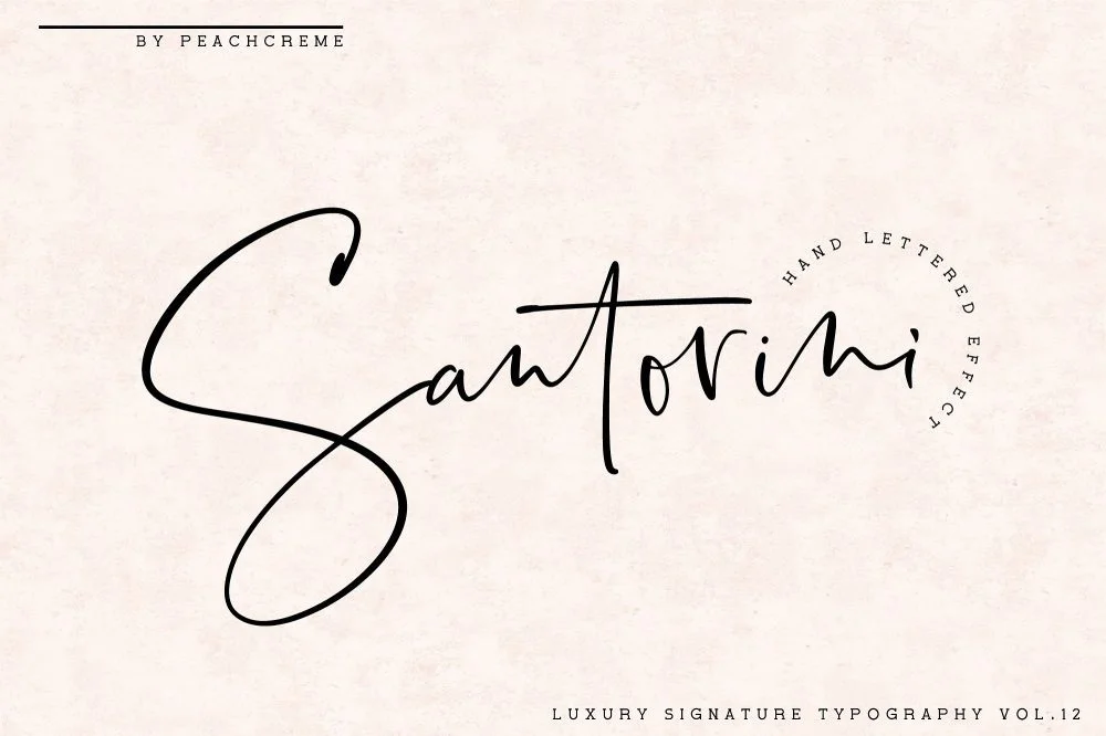 Sixty Eight Ave - 100 Stylish Fonts - Santorini
