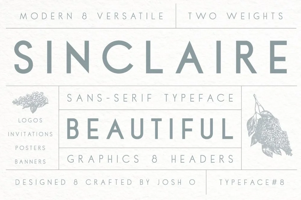 Sixty Eight Ave - 100 Stylish Fonts - Sinclaire