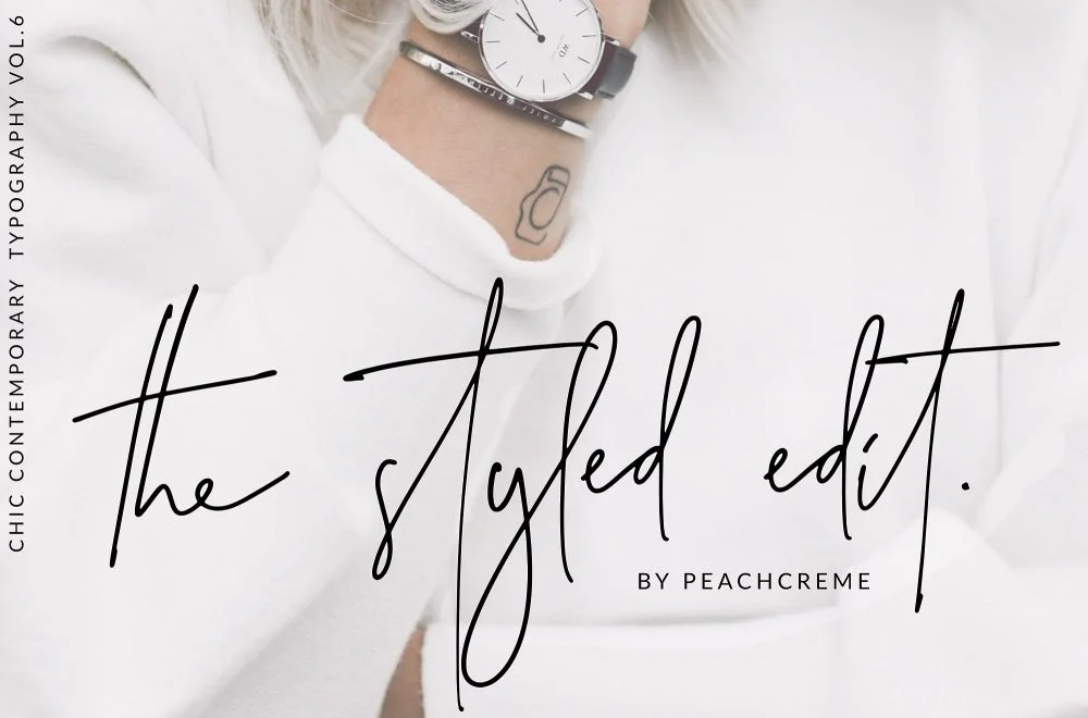 Sixty Eight Ave - 100 Stylish Fonts - The Styled Edit