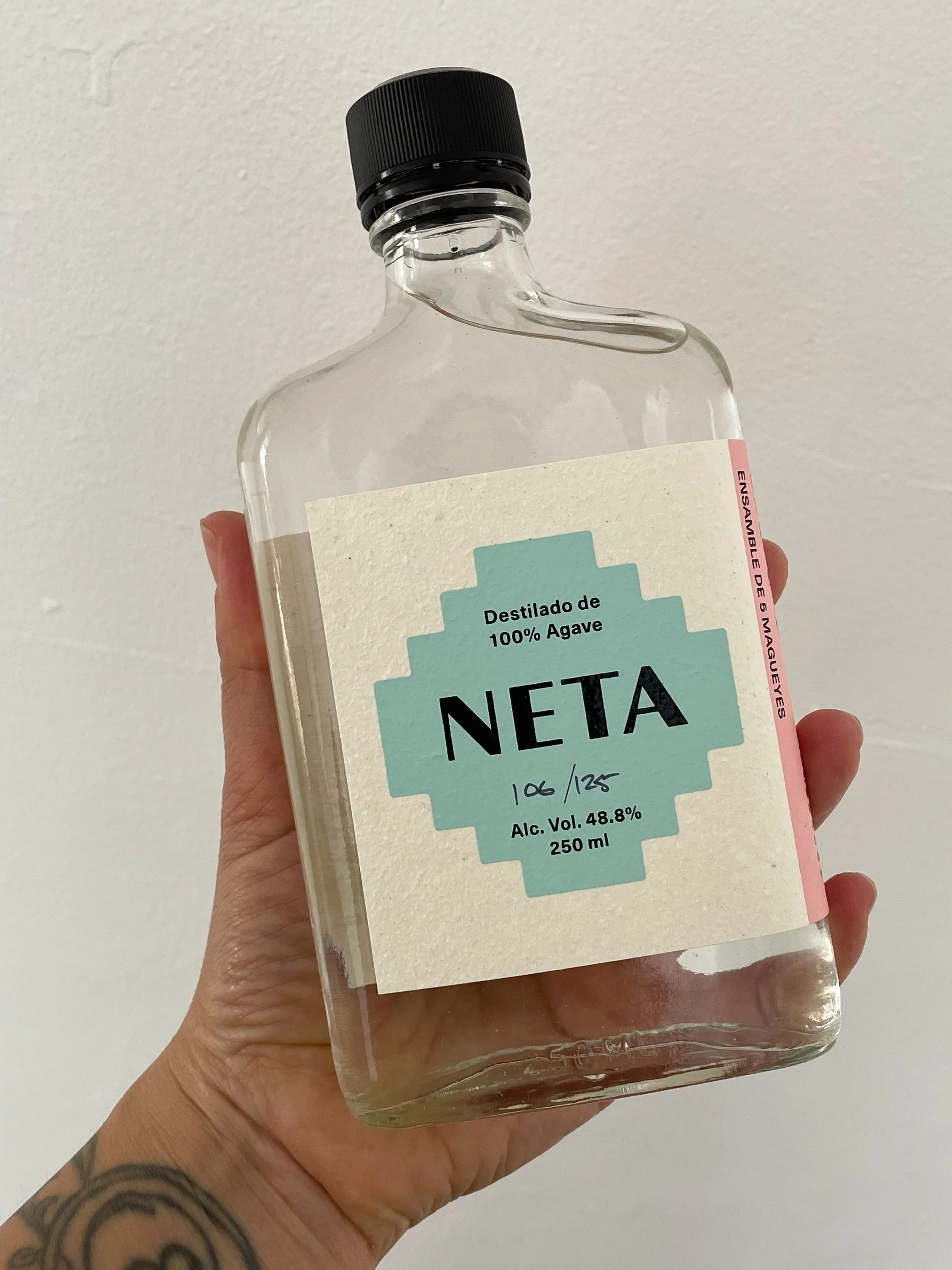 Ensamble de 5 Magueyes: Madrecuixe, Bicuixe, Espadín, Jabalín, Tepextate | Febrero 2020 | Manuel Aquino García | 250 ml | 48.8%