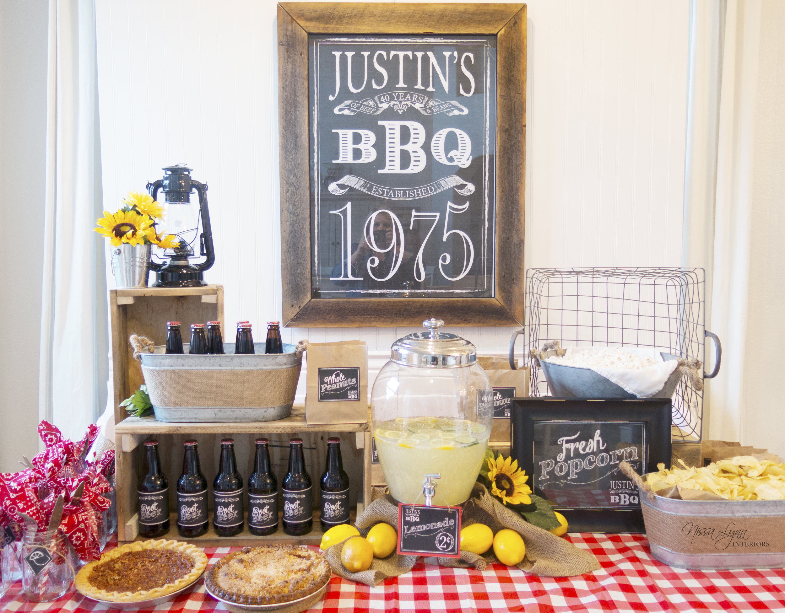 Rustic 40th Birthday Party for the Hubs — Nissa-Lynn Interiors