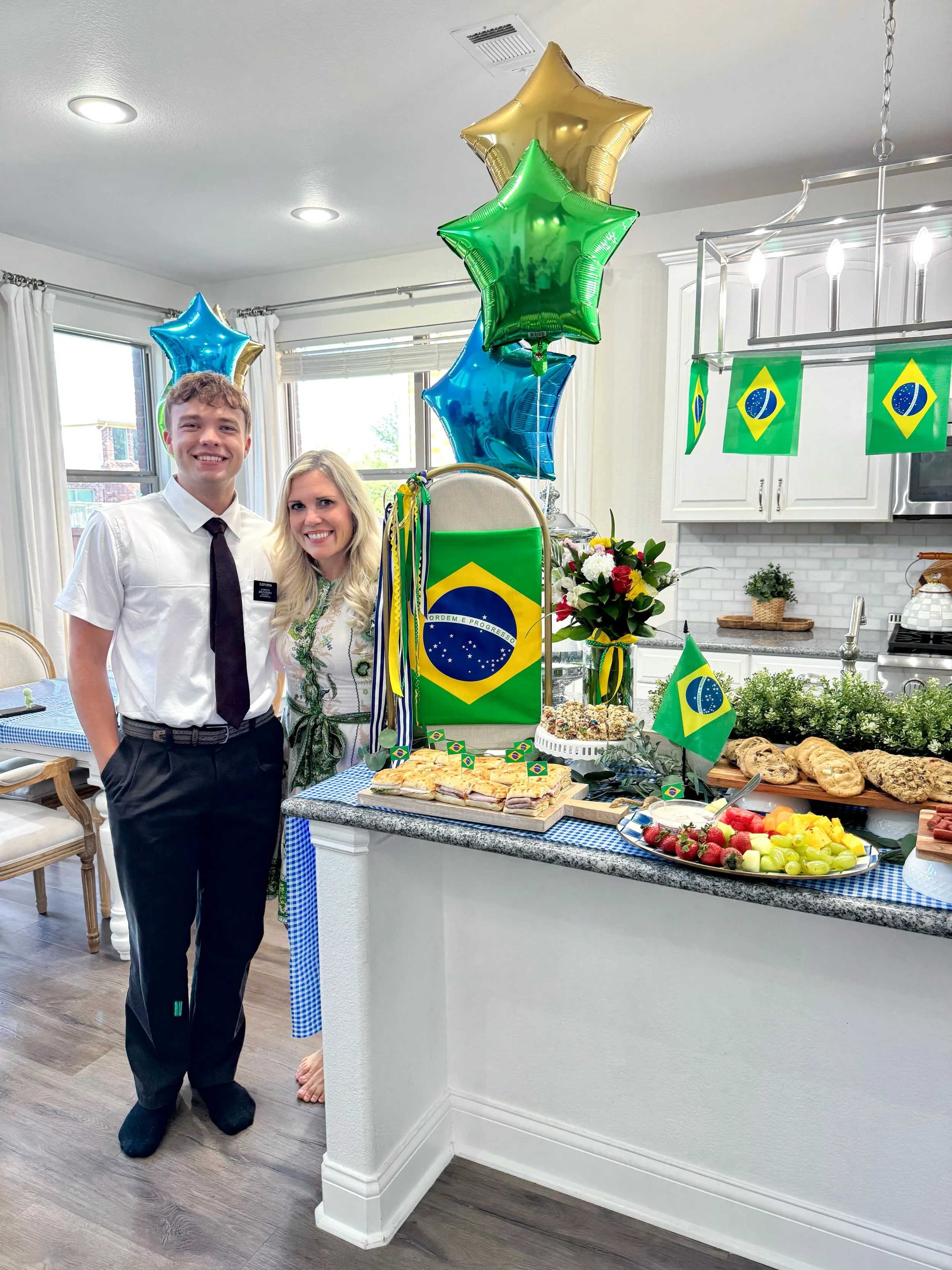 Playing a little catch-up today and finally sharing some of the photos from Cayden&rsquo;s missionary open house. 
After finishing Home MTC for two weeks, Cayden flew to Provo, Utah on August 23rd to begin his time at the Missionary Training Center. 