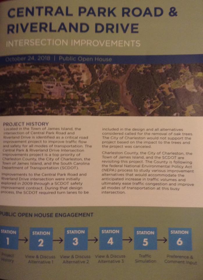 10/24/18 Central Park Rd/Riverland Dr. Intersection Public Meeting