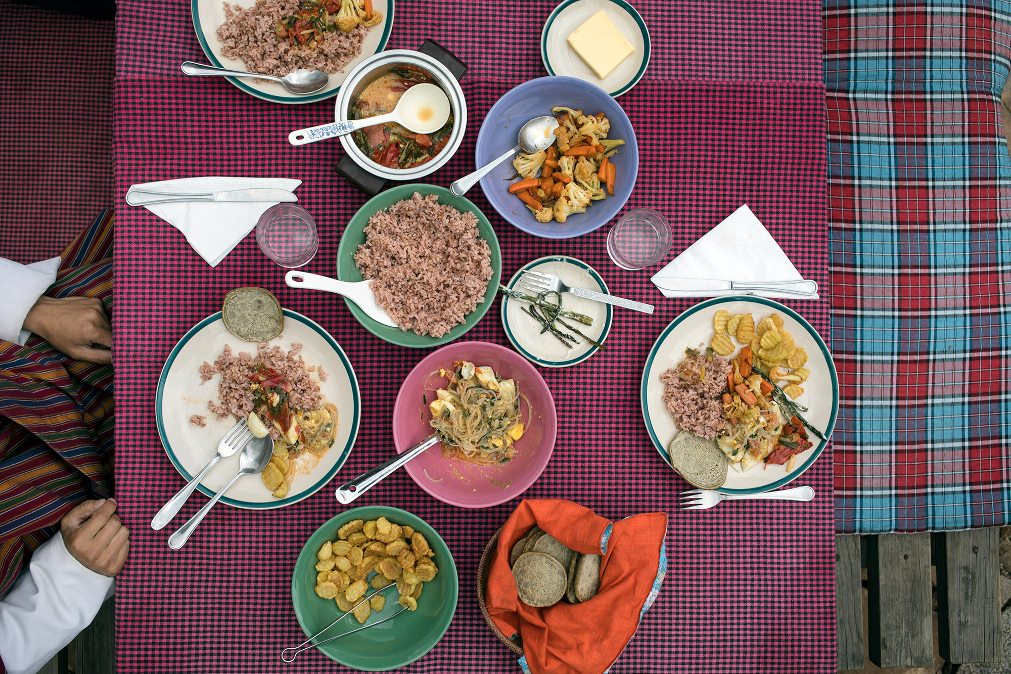 Lunch at Ogyen Choling - Bhutan