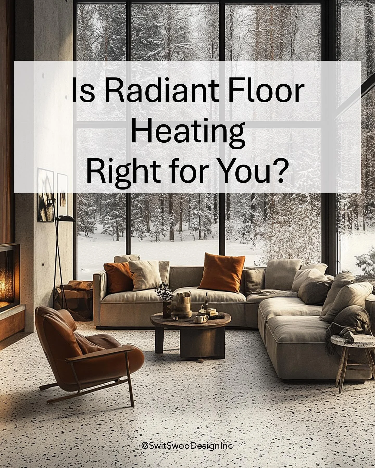 Is Radiant Heating the right choice for your Home? #yycarchitecture #yycarchitectureanddesign #yycgaragesuites #yycbackyardsuites #architecture #interiordesign #flooring #yycflooring #yycinteriordesign #radiantheating #heating