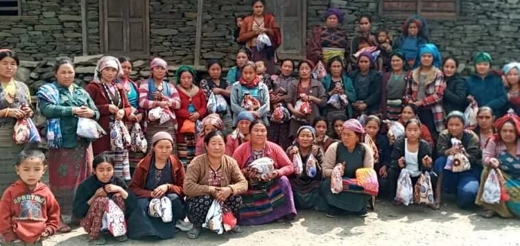 After attending our trainings, women returned to their own villages to conduct their own trainings and distribute menstrual kits we had supplied them with