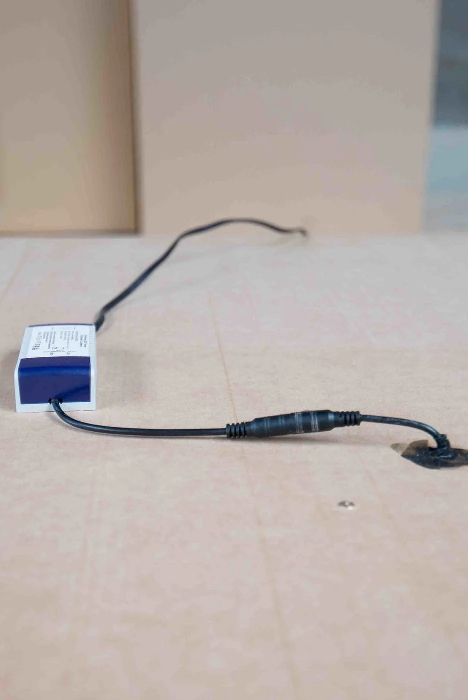 Step 9: Plug power lead into the light