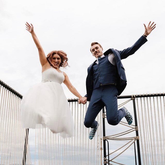 Amanda and Harry&rsquo;s bouncy nuptials in Tasmania, have us jumping for joy! 
.
Photo by the divine @ninahamiltonphotography 
Location @monamuseum 
.
#elopementlove #elopementcollective #elopementphotography #justmarried #altwedding #differentweddi