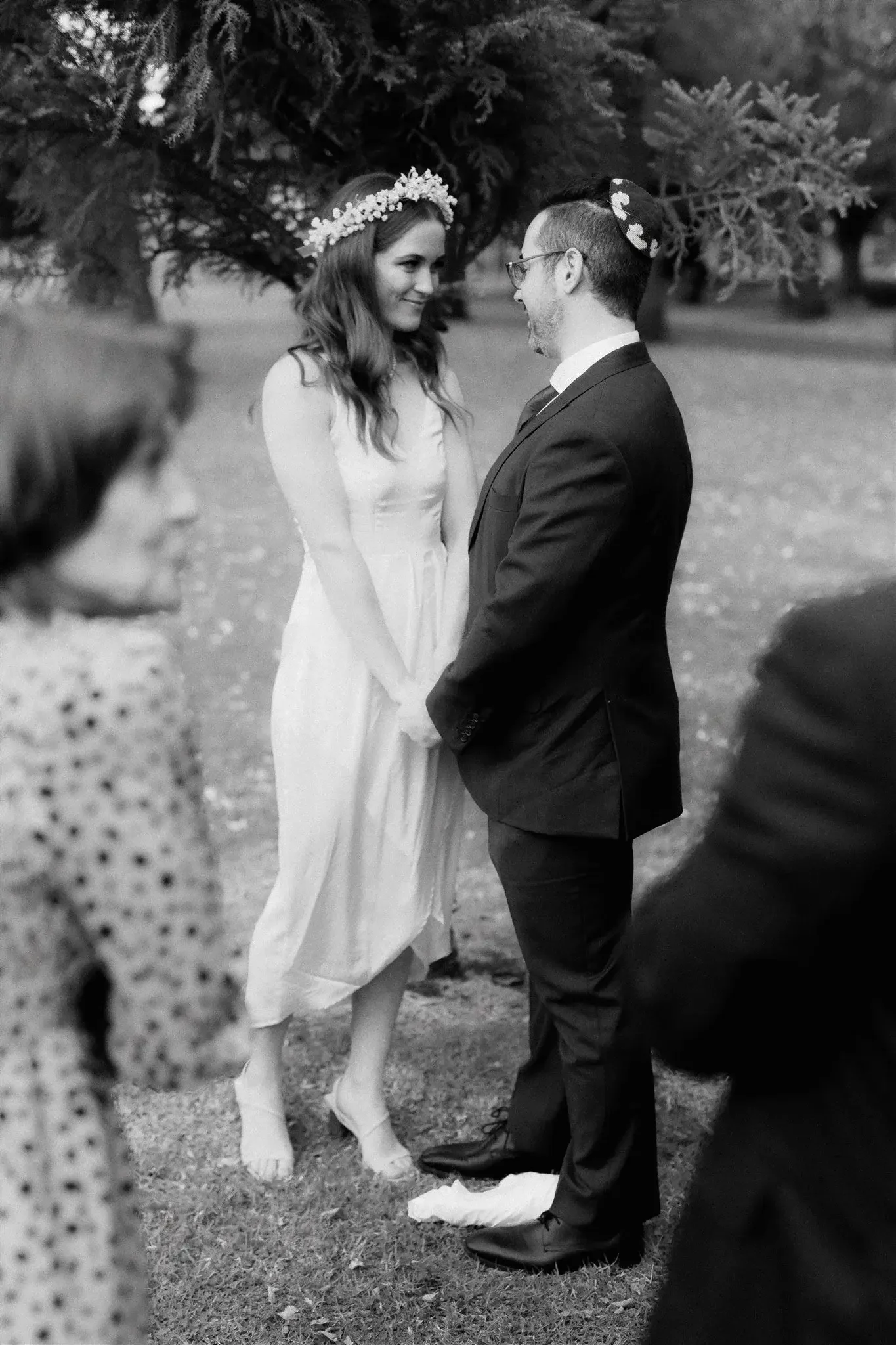 Interfaith couple getting married in a Sydney garden with I Do Drive Thru — personalised micro wedding ceremony from $600