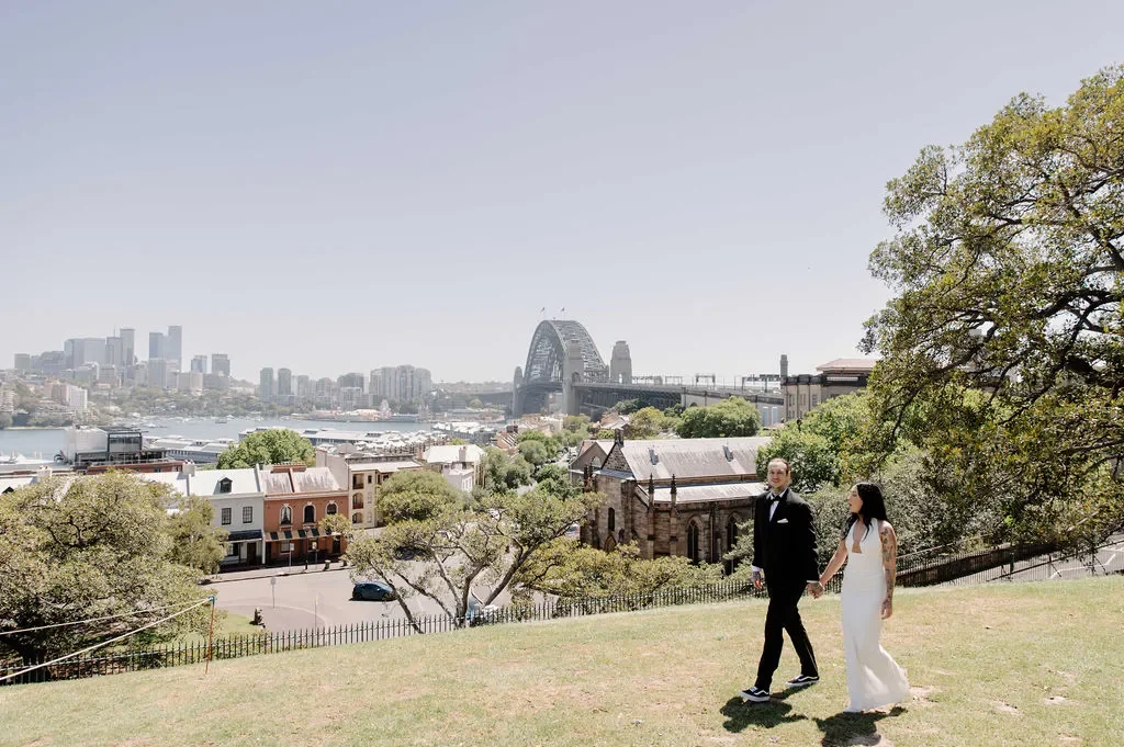 Couple eloping in Sydney — I Do Drive Thru elopement celebrant from $400