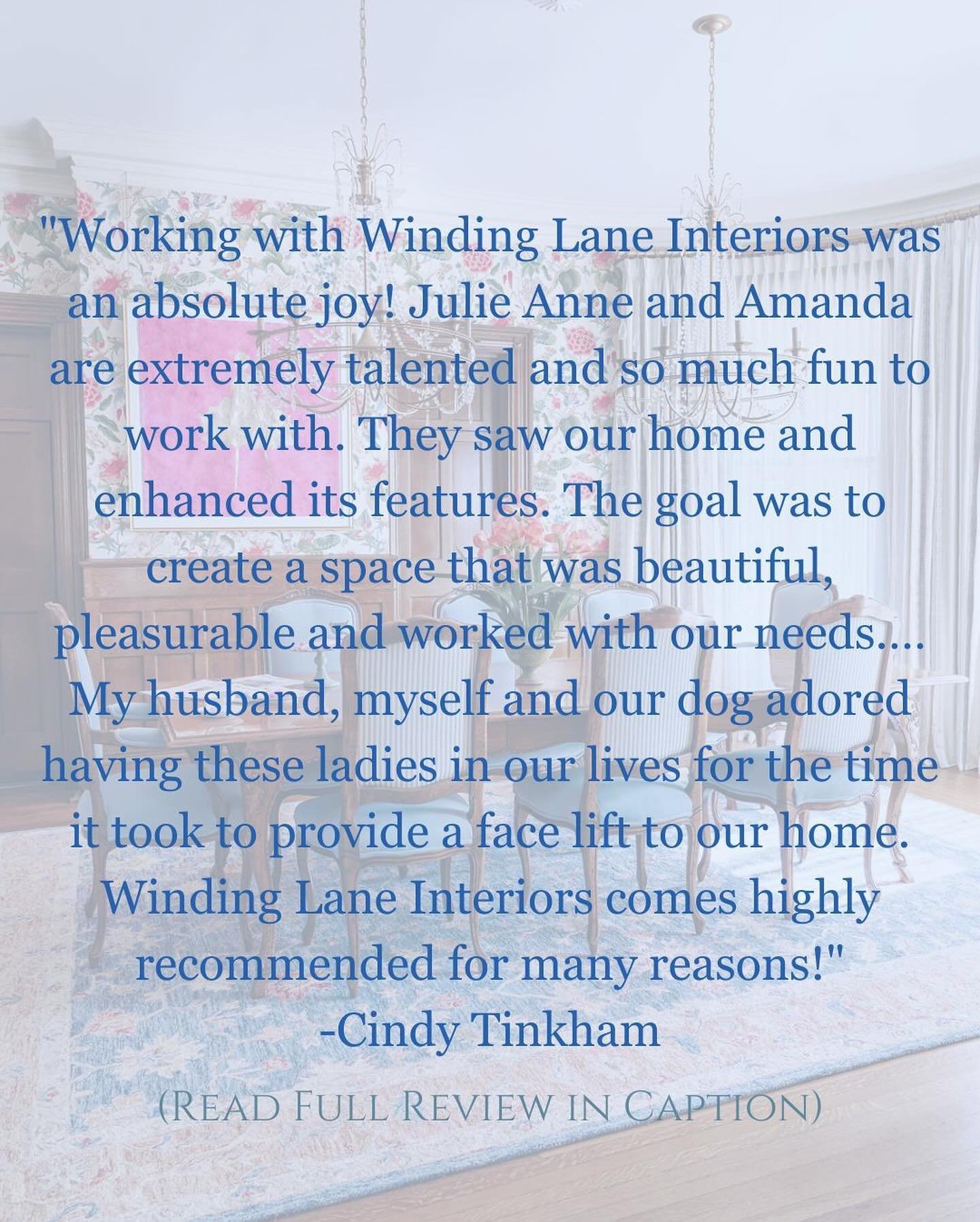 Thank you Cindy and Jim (and darling Emery!) It was our joy and privilege to honor your beautiful Historic home and make it a comfortable place for all three of you! 💗💕

&ldquo;Working with Winding Lane Interiors was an absolute joy! Julie Anne and