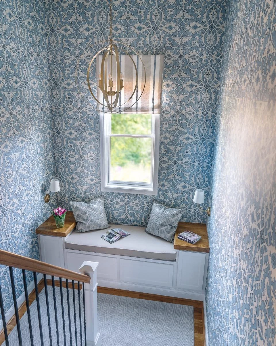 This staircase was practically begging for some personality&mdash;and I&rsquo;d say we delivered.

📷 kwdcreative

#WindingLaneInteriors #staircasedesign #interiordesign #midwestliving