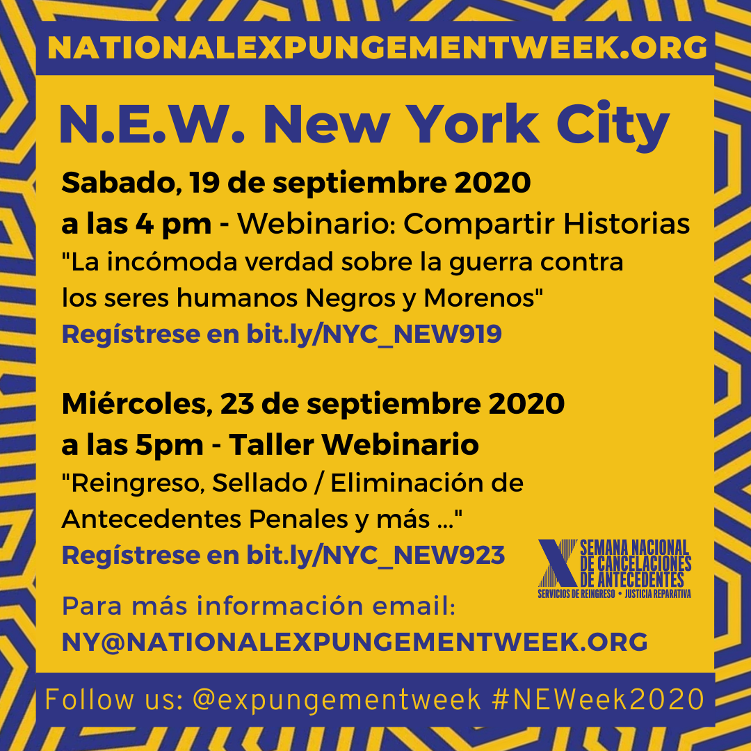 New Events National Expungement Week