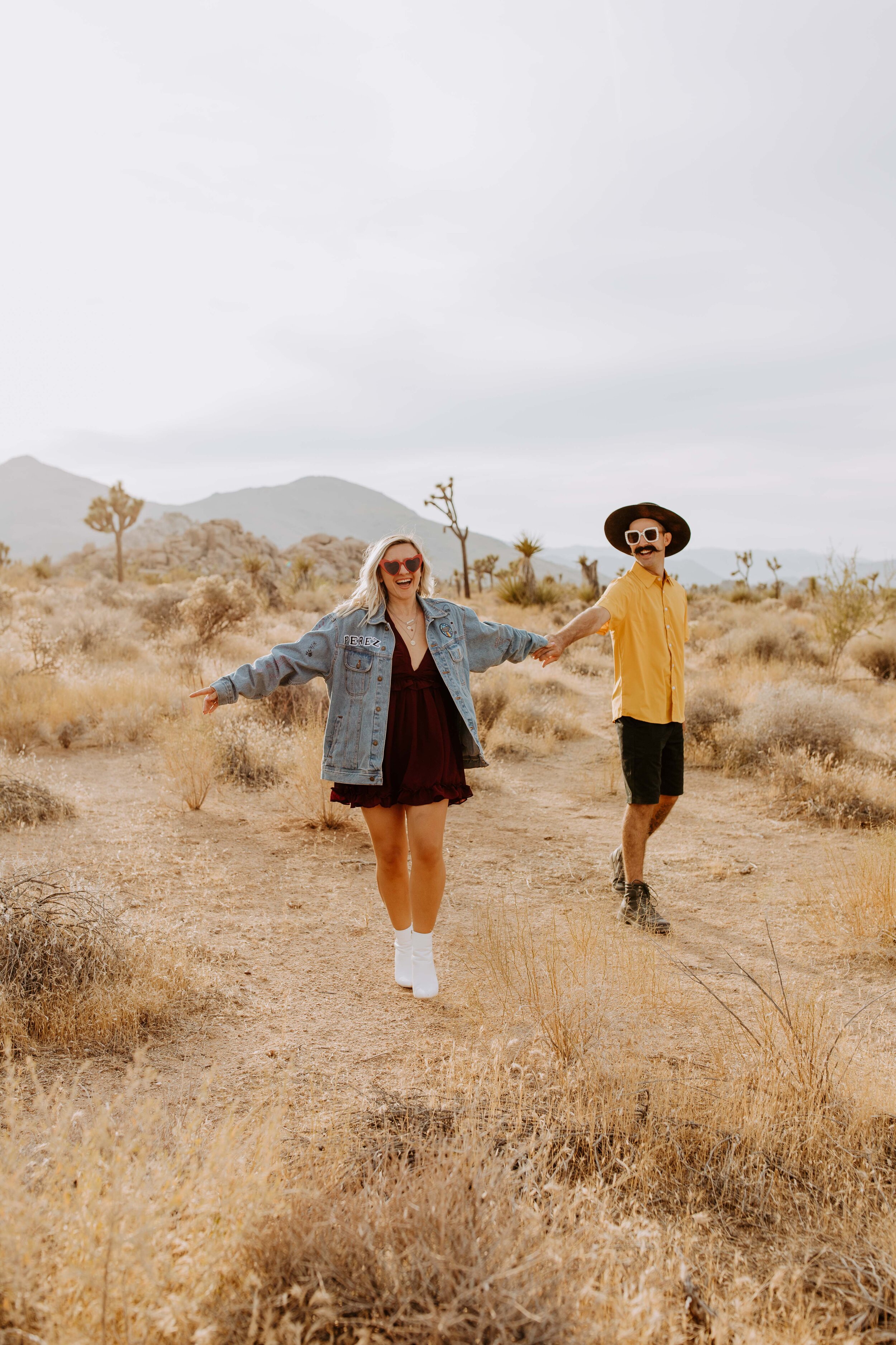 adventurous joshua tree national park engagement and couples photographer