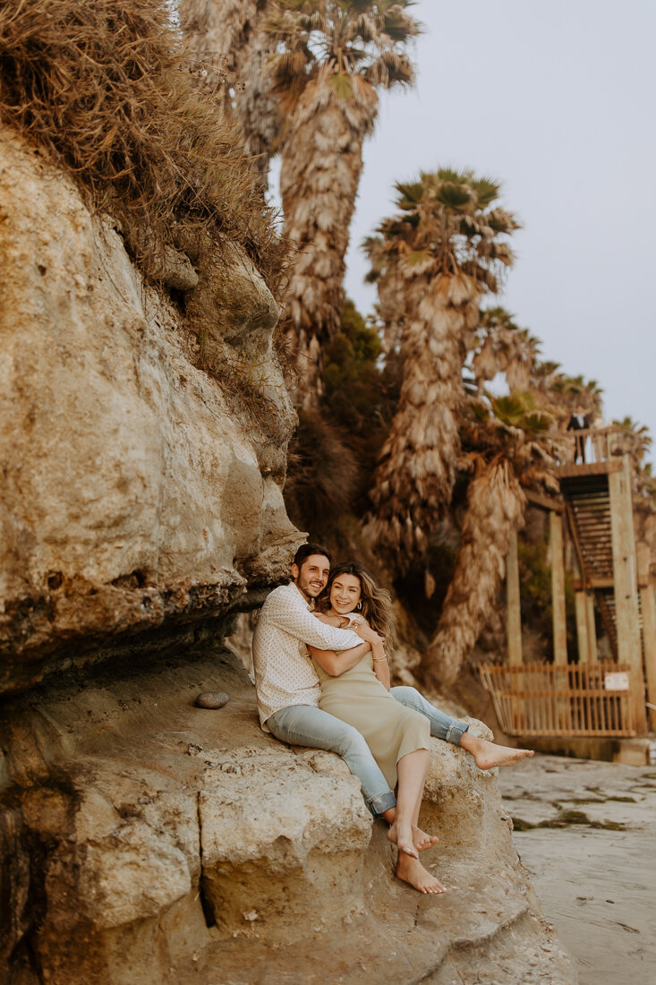 Missy + Jordan's Engagement | Swami's beach-10.jpg