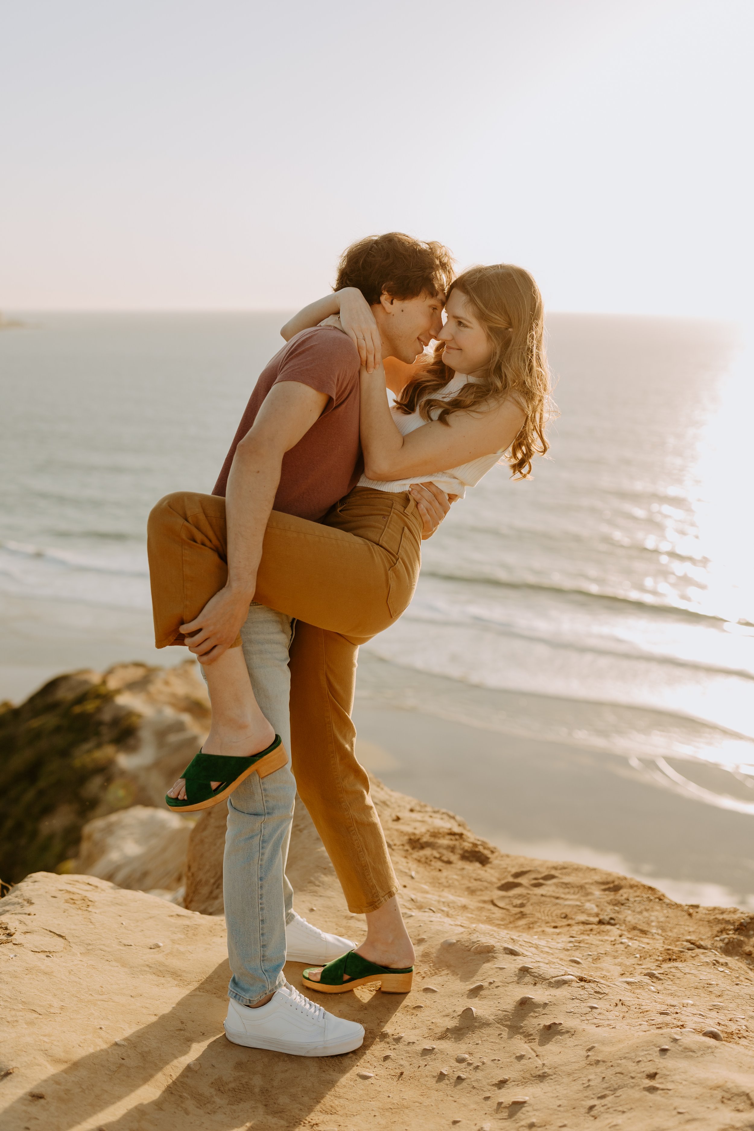 Katie + Francisco - Torrey Pines La Jolla Glider Port Cliffside Beach Engagement Photographer-34.jpg
