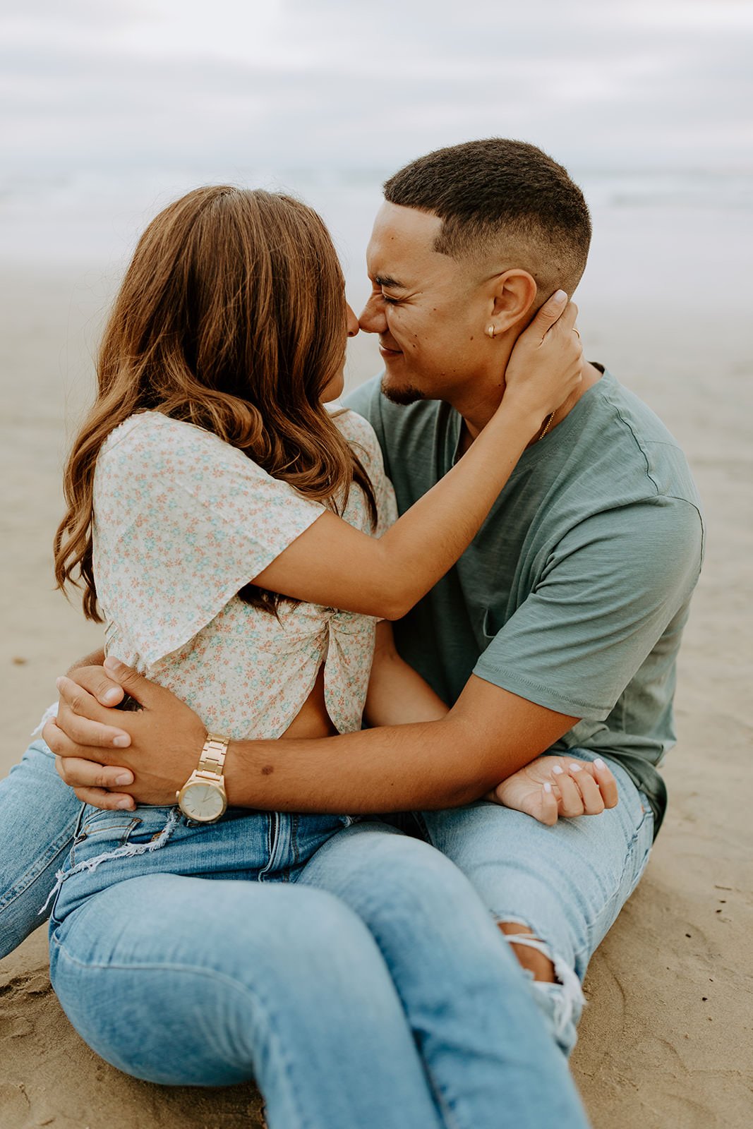 Britney + Markell La Jolla Beach Pier Couples Session  - San Diego Wedding Photographer-25.jpg