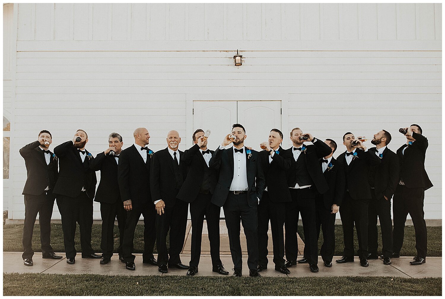 funny groom and groomsmen