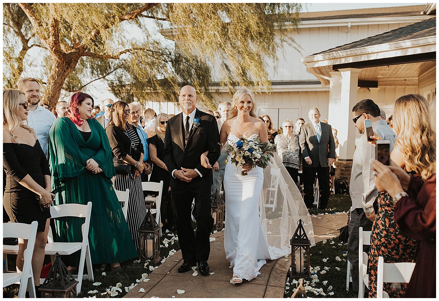 bride walking down the aisle