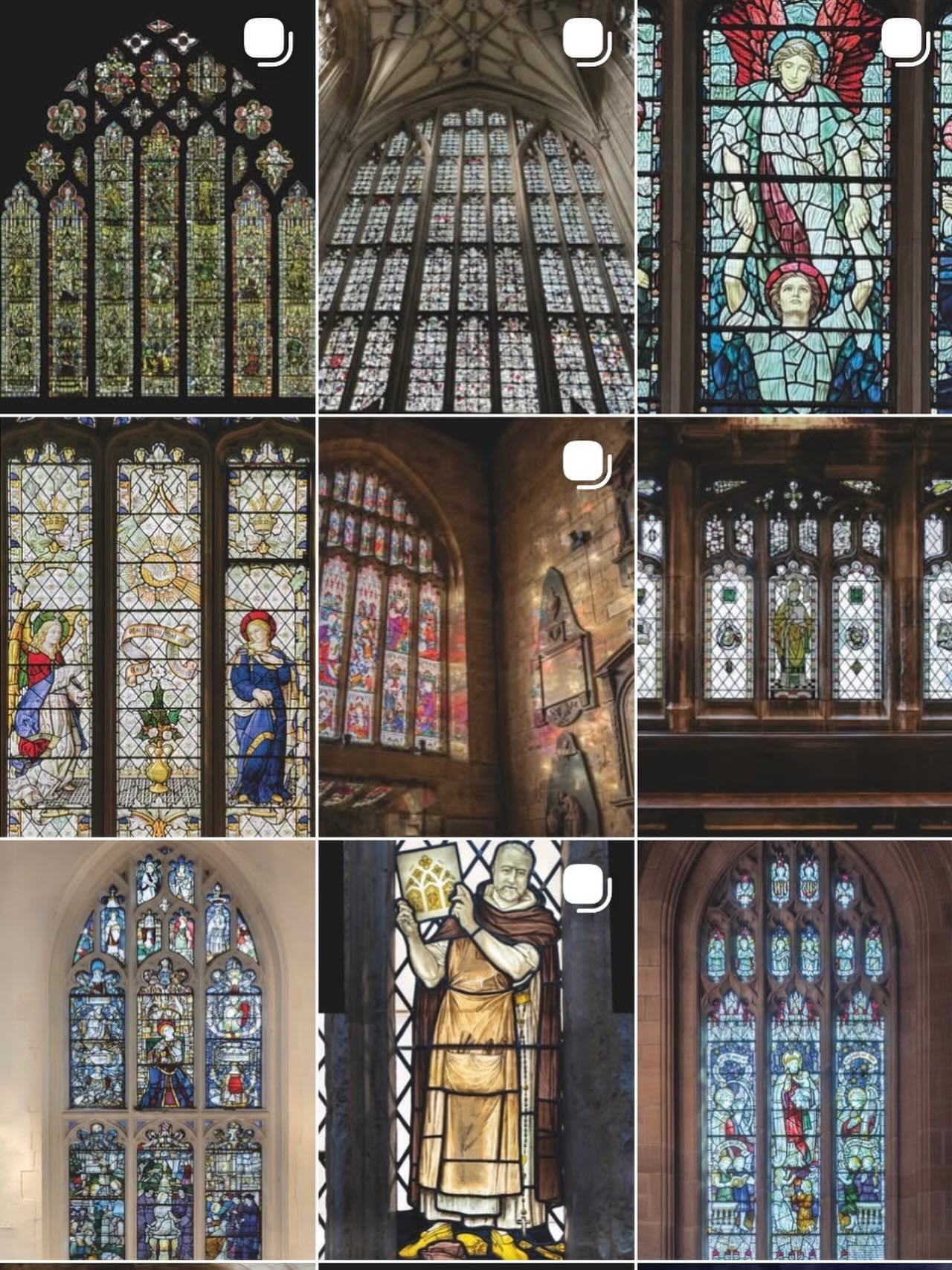 On #StainedGlassSunday it&rsquo;s wonderful to see 900 years of stained glass at a glance - one window from every English cathedral being featured daily in @englishcathedrals Winter Campaign. ✨

For the full story, see my illustrated paperback 📕Divi