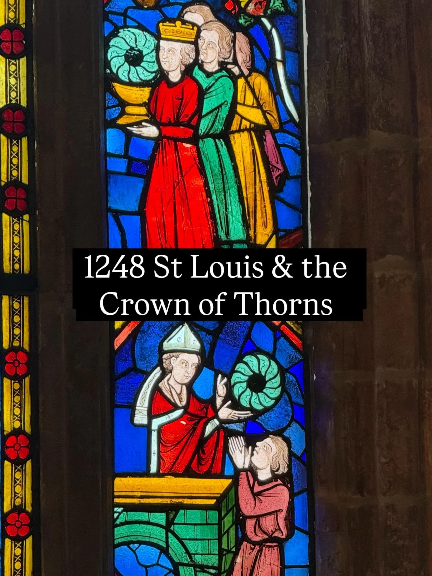 Divine Light for Good Friday: two panels from a Relics of the Passion Window, Touraine c1248 @metcloisters. 

King Louis IX of France (r.1226&ndash;1270), having secured the Crown of Thorns from the Emperor of Constantinople during the Crusades, prou