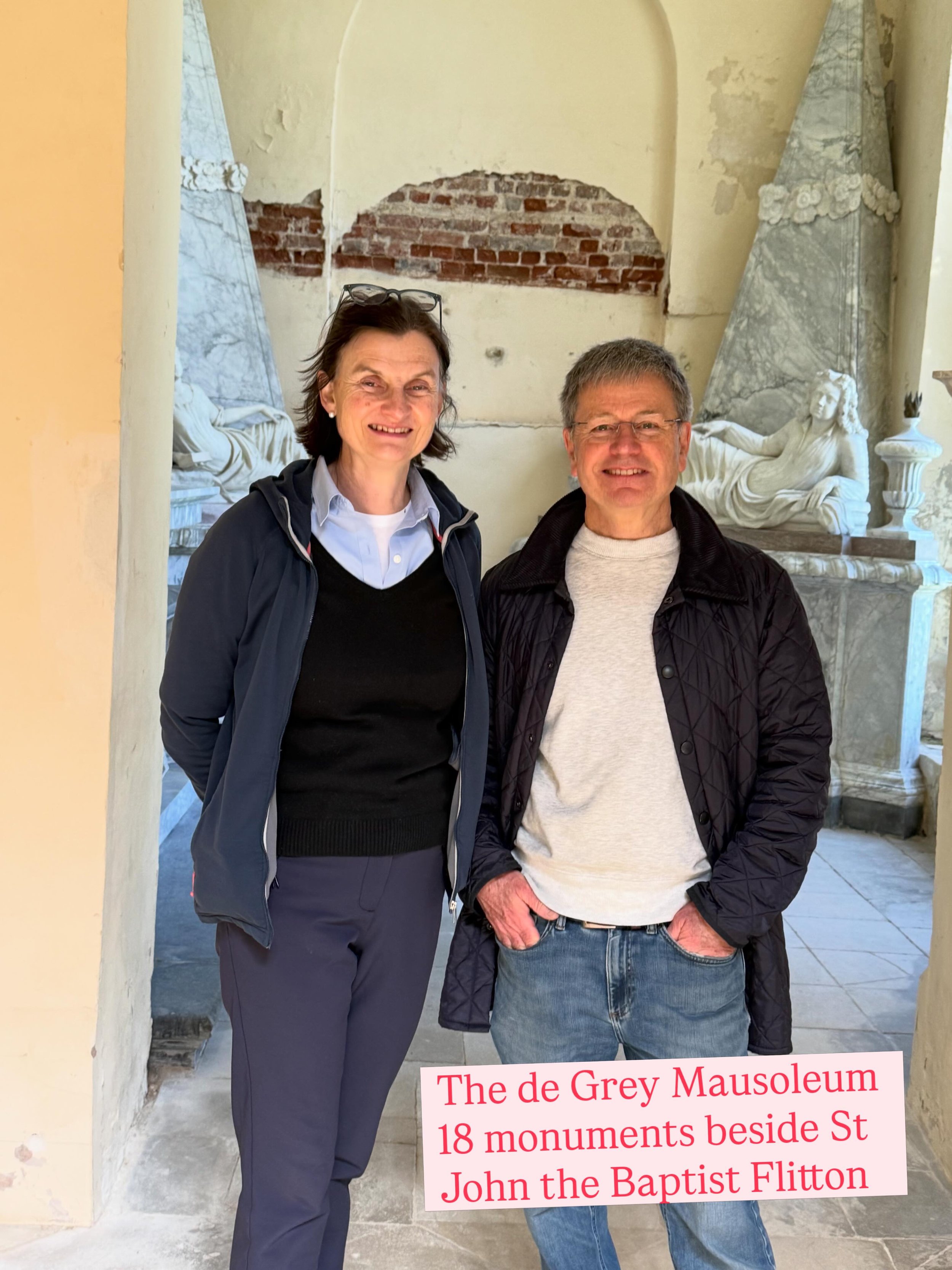 Extraordinary cruciform de Grey Mausoleum attached to Church of St John the Baptist, Flitton @stalbansdio - the largest mausoleum I&rsquo;ve ever seen beside an English parish church, and so unexpected, hidden behind the church&rsquo;s north-east sid
