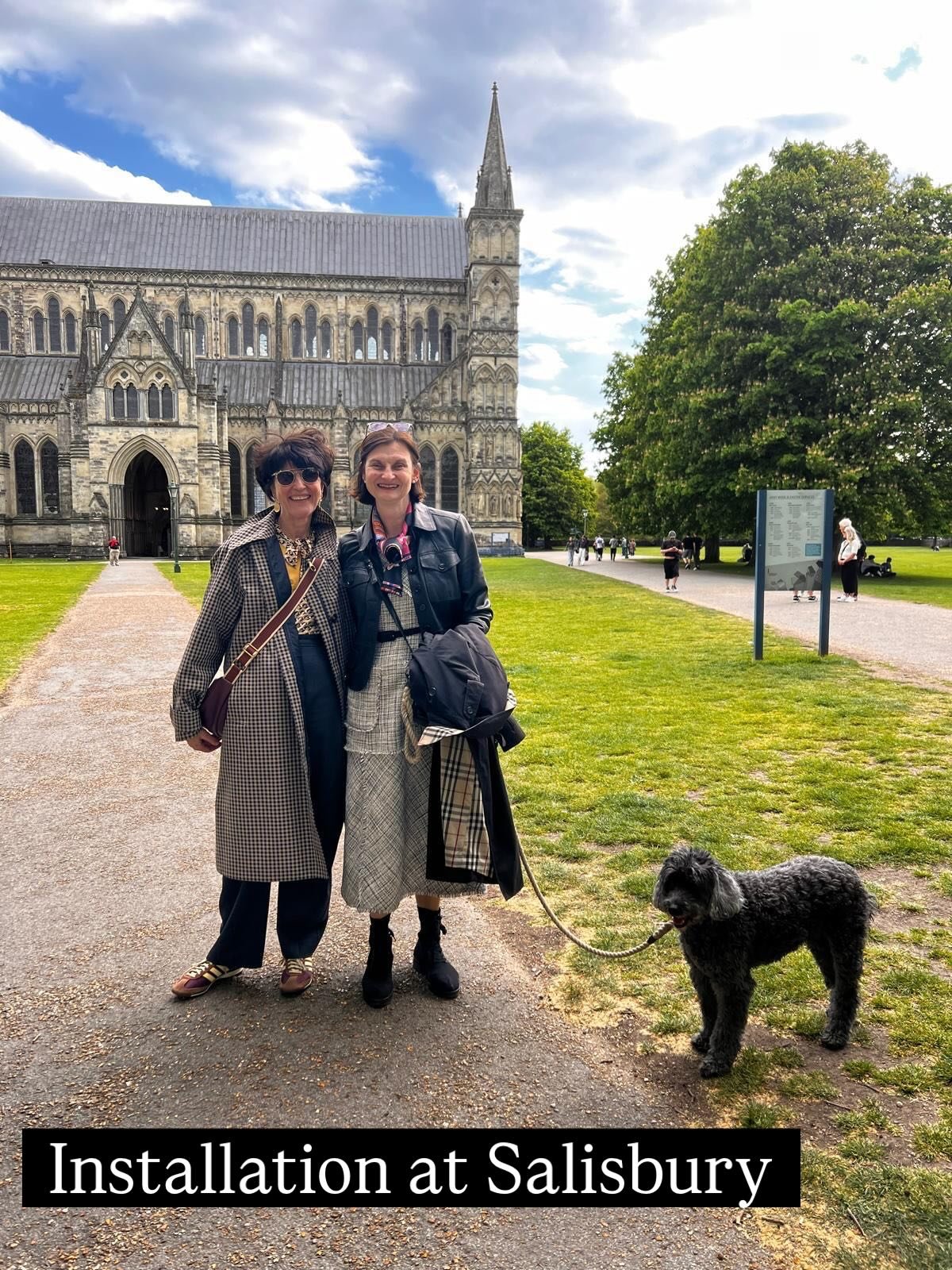 Joyful installation @salisburycathedral of our own wonderful Canon Neil Traynor @notwf2 recently of @stjohnthebaptistw14.

Here with @kate_cull and Sparky in the wonderful Gothic, Trollopian and oh so contemporary atmosphere of Salisbury Cathedral - 
