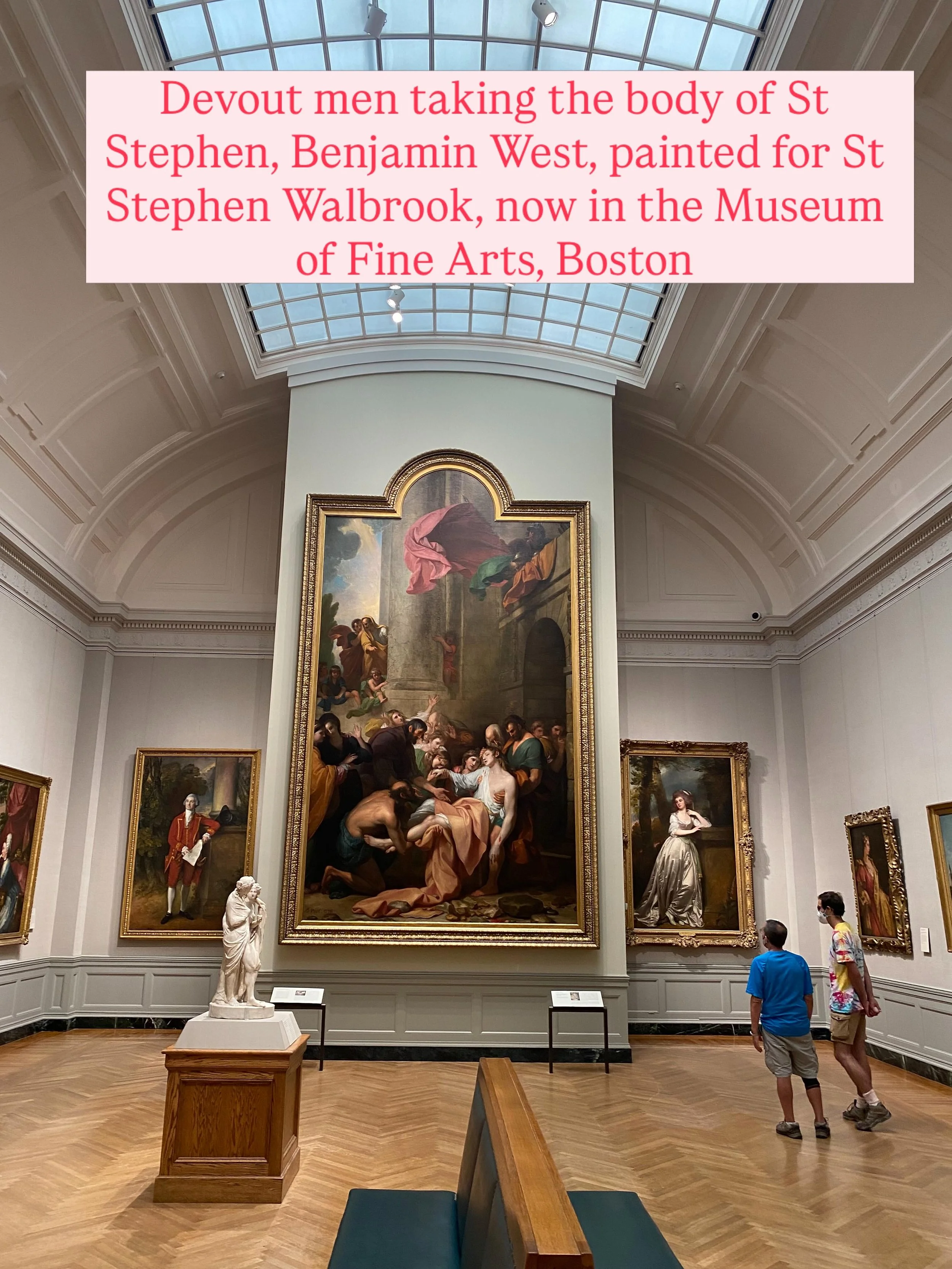 Today&rsquo;s Eastertide reading from Acts tells of the stoning of St Stephen, the first Christian martyr, with Saul, later St Paul, looking on.

It reminds me of British/American artist Benjamin West&rsquo;s powerful 1777 painting Devout Men Taking 