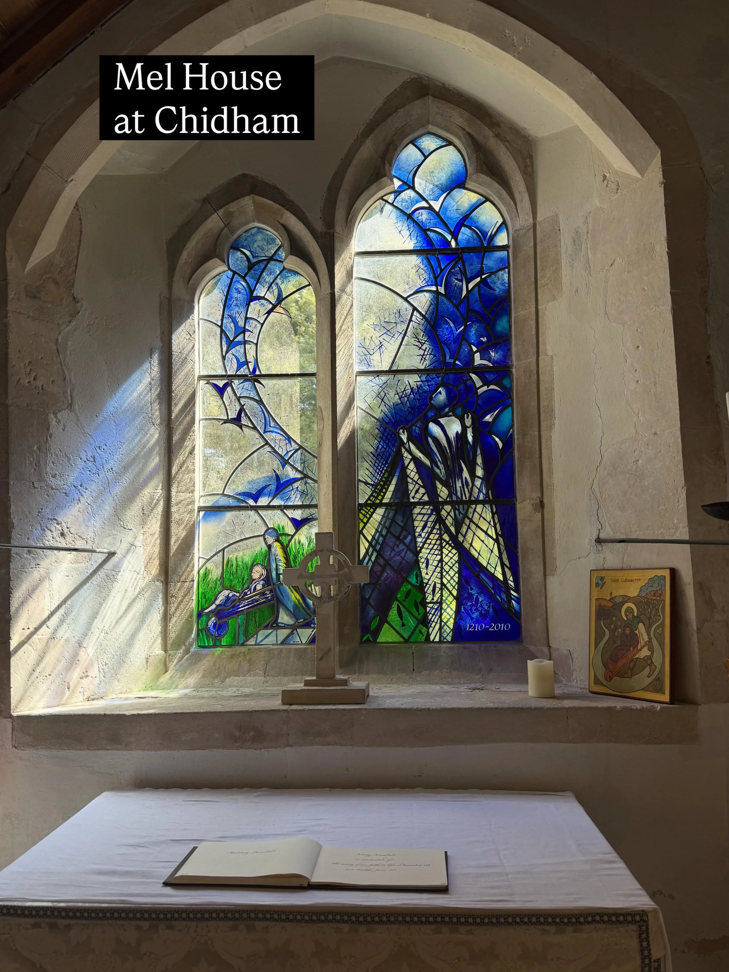 Sparky 🐕&zwj;🦺 and I completed a terrific circular walk around the Chidham Peninsula, West Sussex, starting at a joyful Pentecost service at St Mary&rsquo;s, Chidham - a simple 13th-century church alive with history, sunlight and welcome.

Its stai