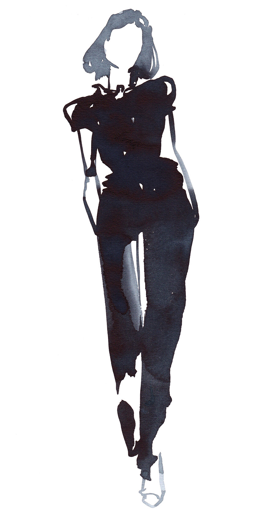 Fashion Silhouette/Watercolor