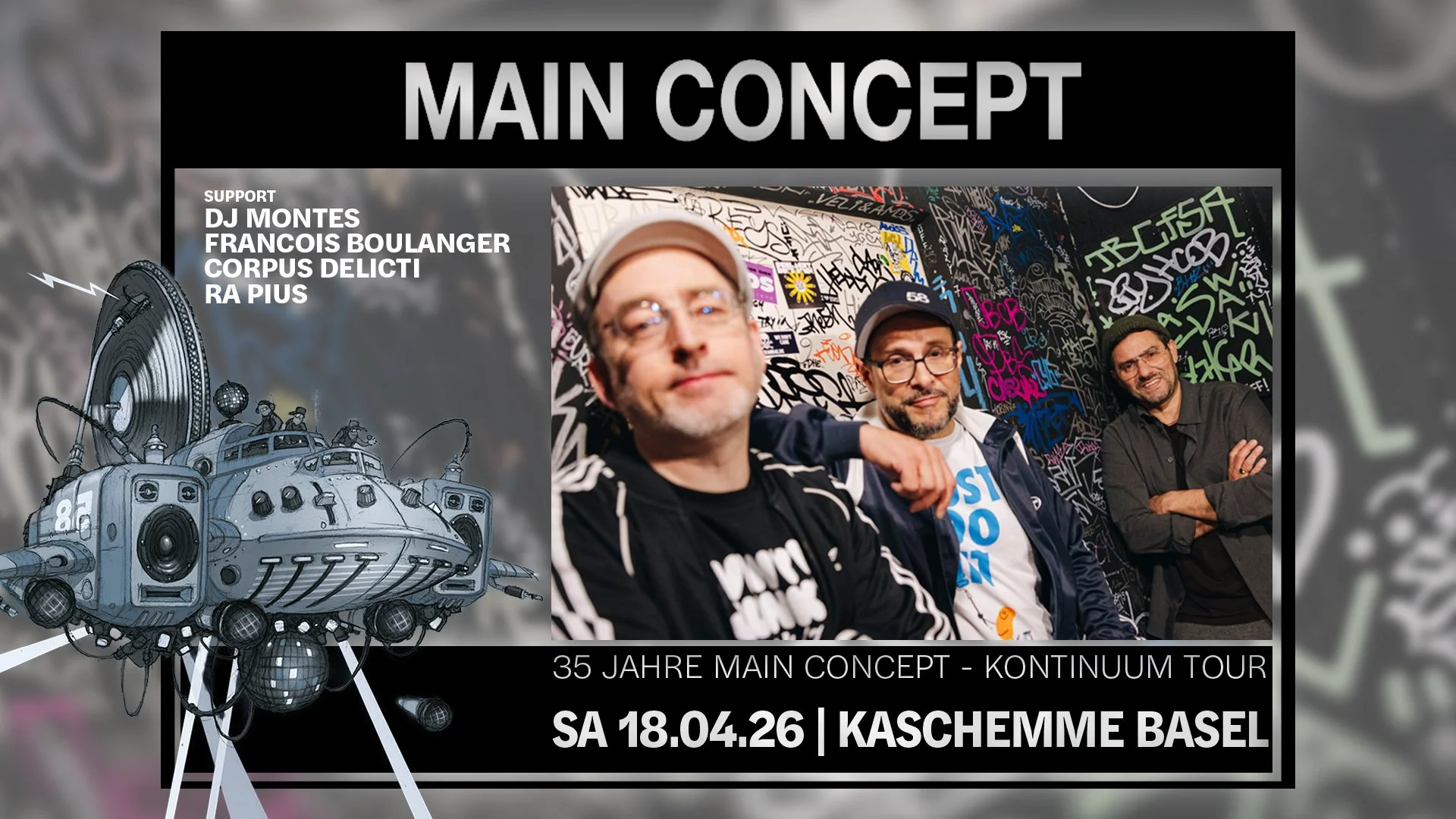 35 JAHRE MAIN CONCEPT // KONTINUUM TOUR 2026