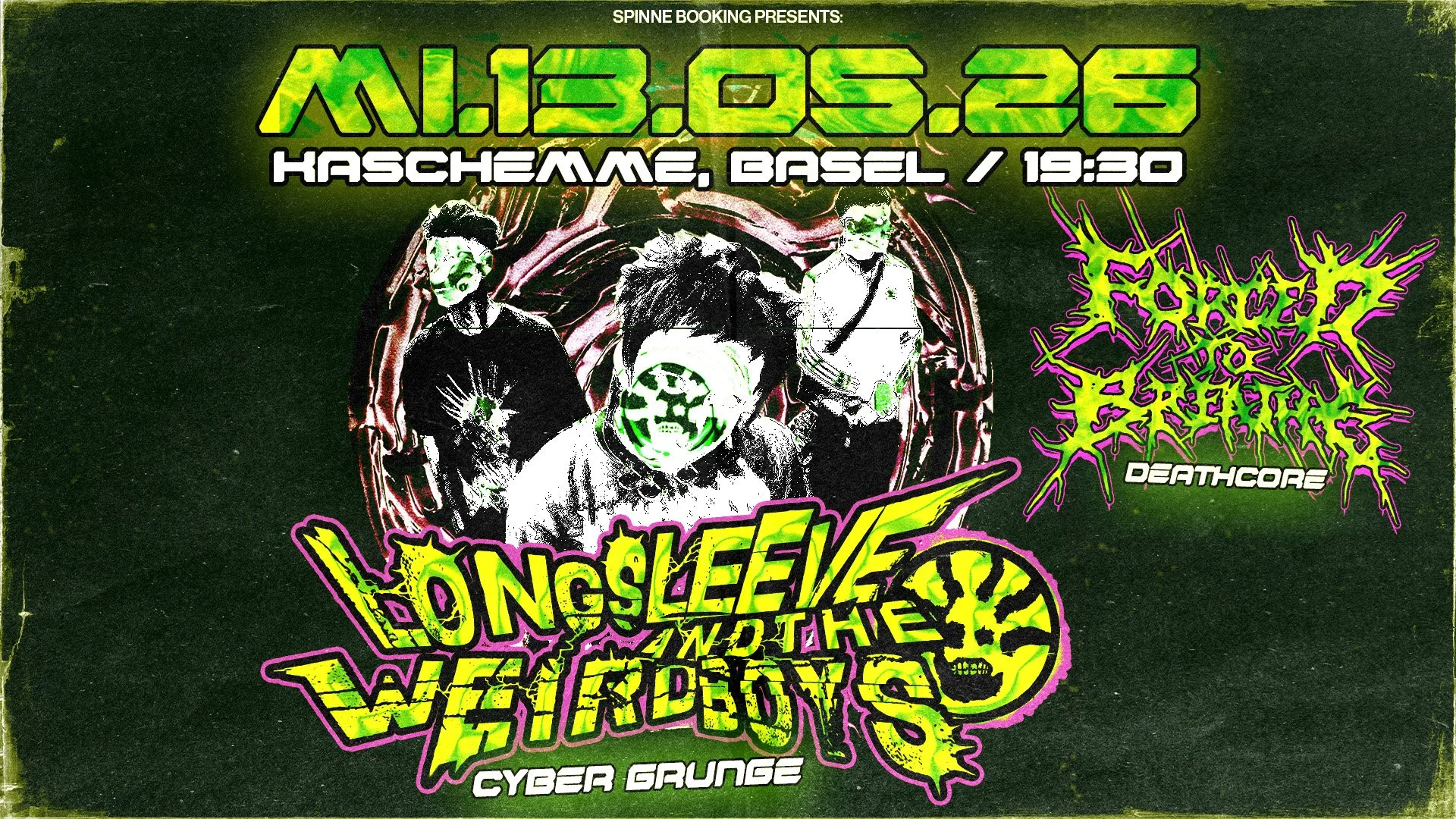   LONGSLEEVE AND THE WEIRDBOYS (LIVE), SUPPORT: FORCED TO BREATHE