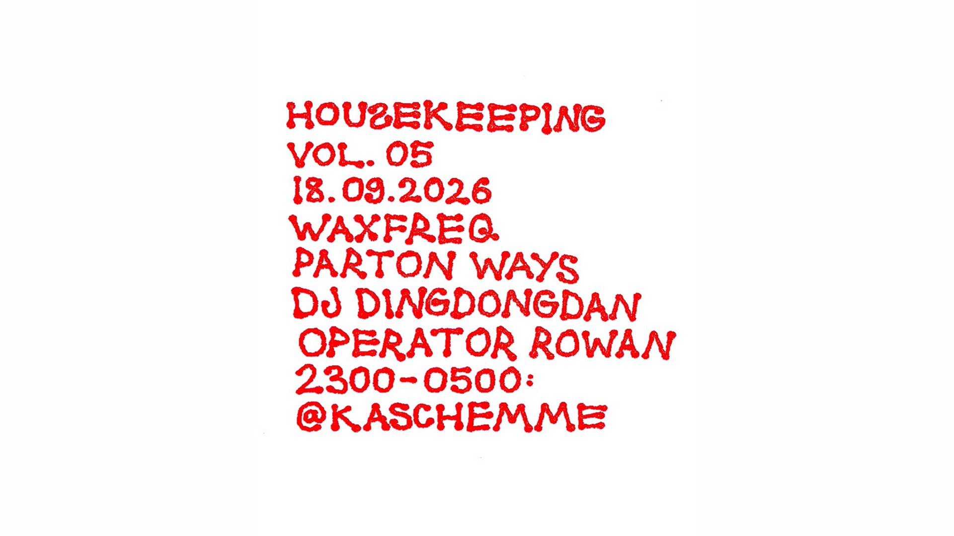 HOUSEKEEPING VOL.05