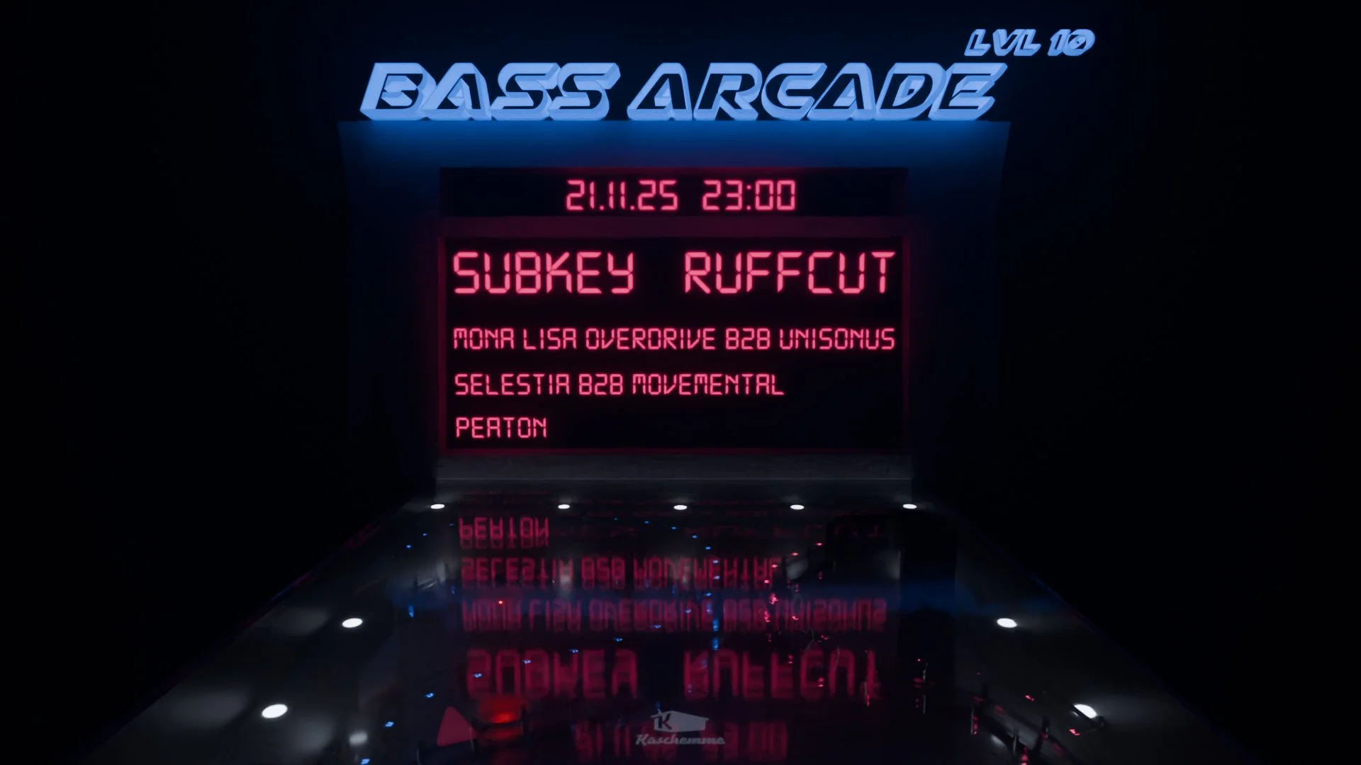 BASS ARCADE w/ SUBKEY & RUFFCUT — Kaschemme