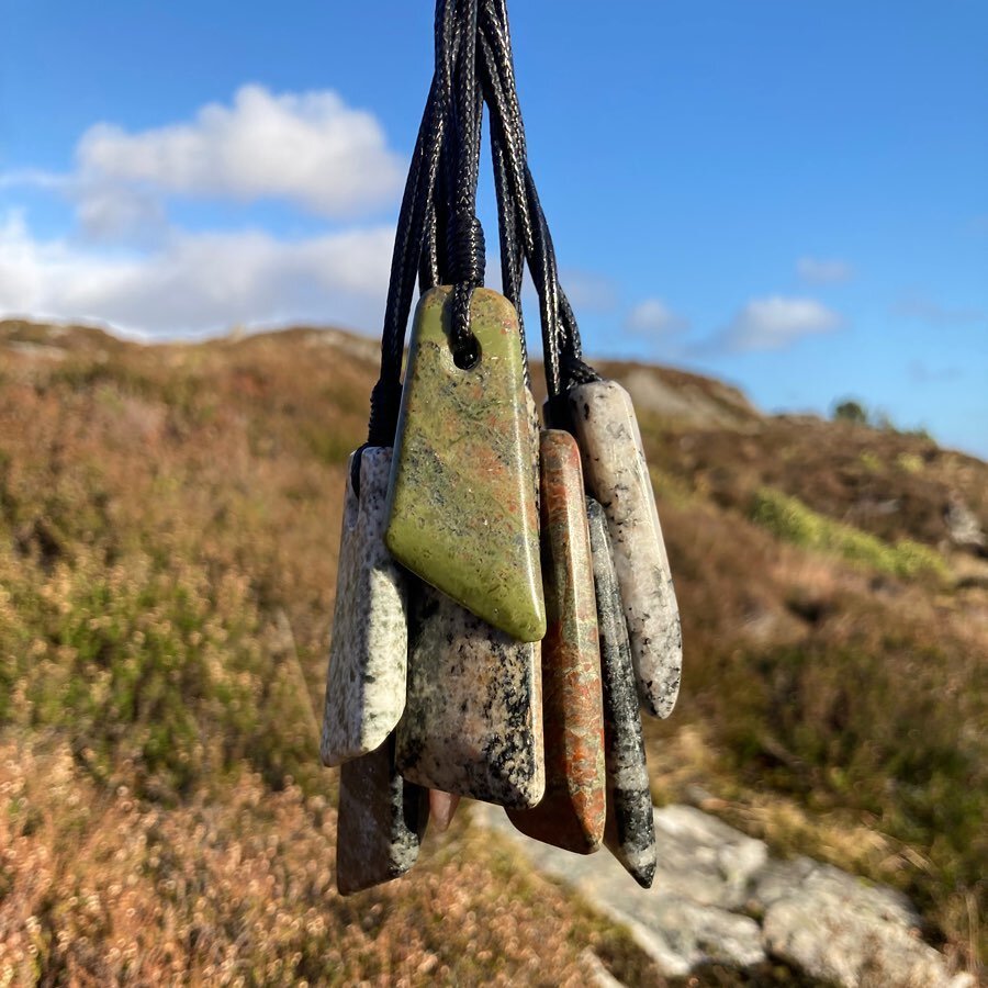 We have freshened up our online pendants, with shiny new stones from our winter carving sessions.
All stones are from the Hebrides and are carved by hand in the Isle of Harrris.

Take home a piece of the islands at:
https://www.gneiss-things.com/carv