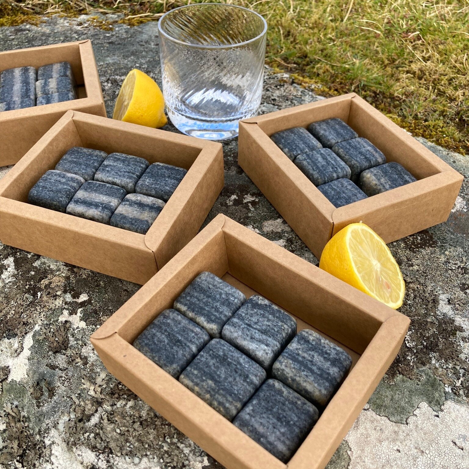 Our first batch of Gneiss Cubes whisky stones of 2024 are now online and ready to send out.
All carved from the natural locally sourced Lewiston Gneiss of the Outer Hebrides.

See link in bio.

Use code &quot;TREAT24&quot; until March 10th for 15% in