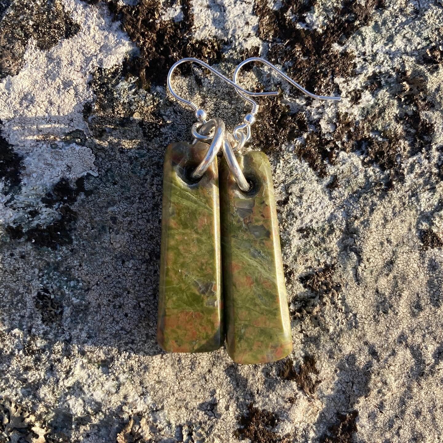 This beautiful vibrant Hebridean Greenstone is one of my personal favourites for earrings in particular.
We don&rsquo;t often come across pieces that lend themselves to earrings so these four new pairs have been on the &ldquo;to do&rdquo; list for a 
