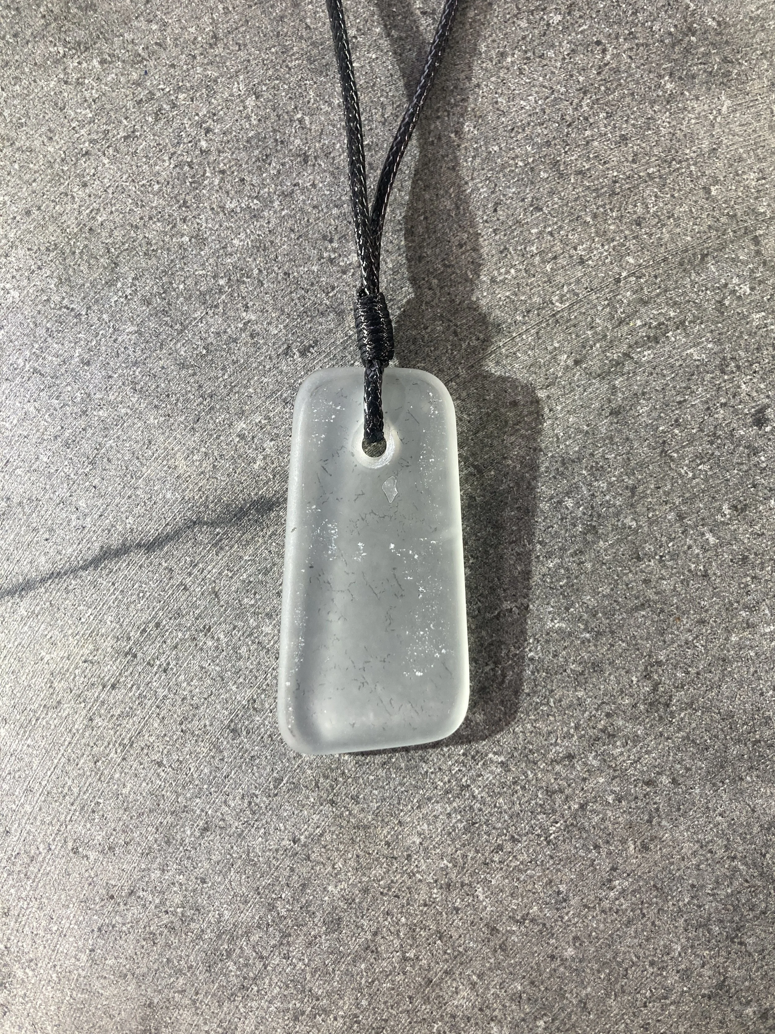 Cut glass pendant - Haar Grey- 040946