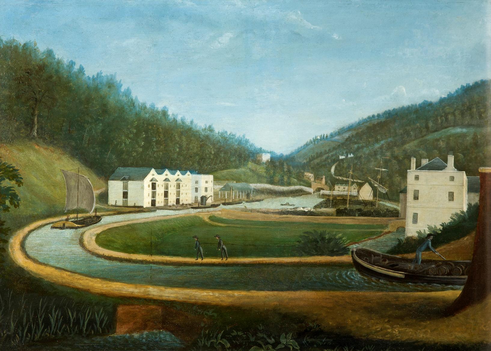 Brimscombe Port, Gloucestershire, artist unknown