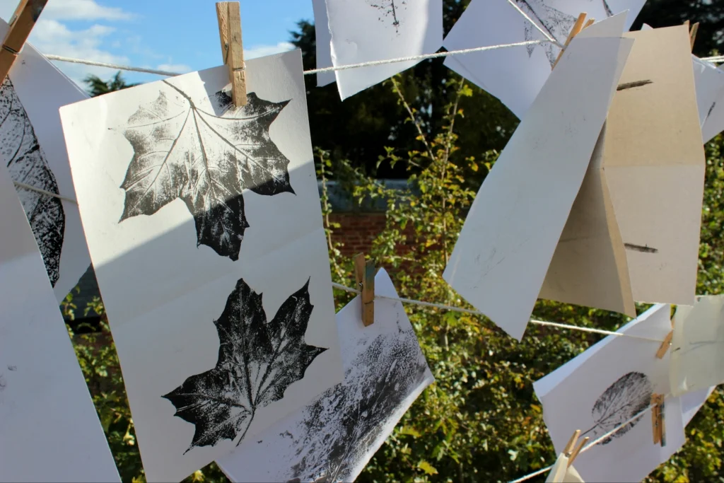 Mono Printing in the Garden - Outdoor Drop in Family Activity